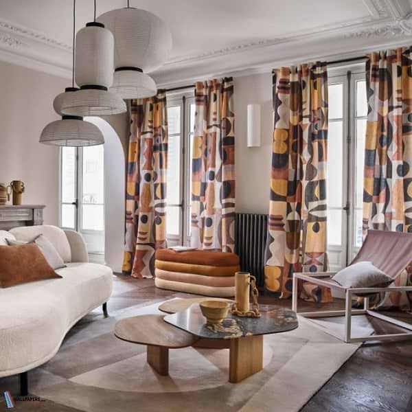 Atelier Sud stof-Fabric-Tapete-Casamance-Selected Wallpapers