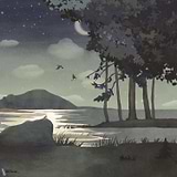 Au Clair de Lune-behang-Tapete-Les Dominotiers-Multicolore-Non Woven 70 cm-DOM805-Selected Wallpapers