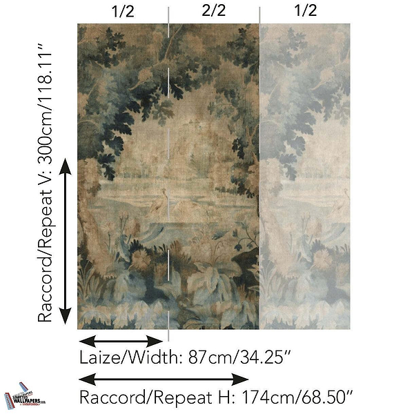 Au bord du Lac-Behang-Tapete-Pierre Frey-Selected Wallpapers