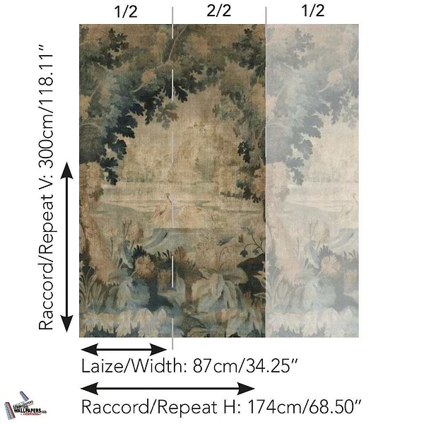 Au bord du Lac-Behang-Tapete-Pierre Frey-Selected Wallpapers