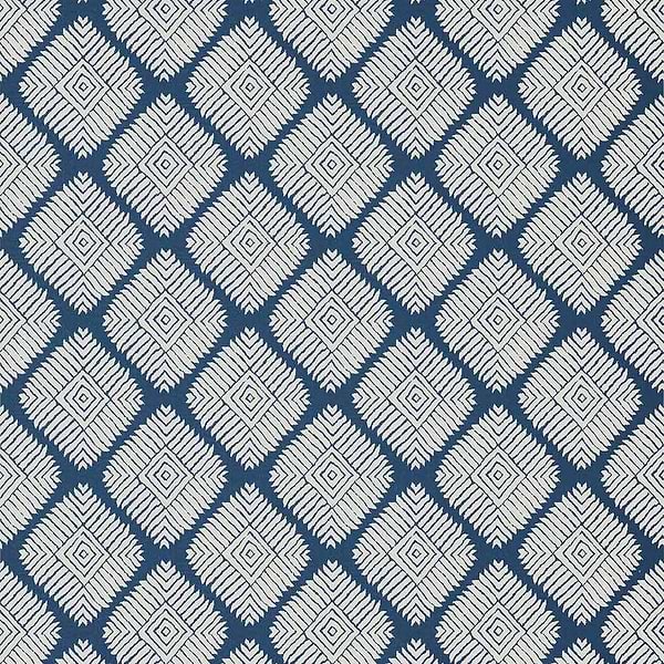 Austin Diamond-Wallpaper-Thibaut-Navy-Roll-T13249-Selected Wallpapers