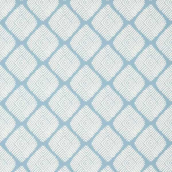 Austin Diamond-Wallpaper-Thibaut-Spa Blue-Roll-T13251-Selected Wallpapers