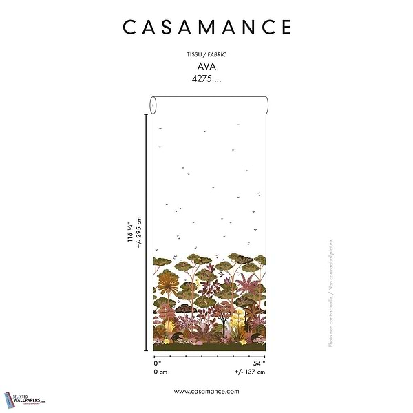 Ava stof-Fabric-Tapete-Casamance-Selected Wallpapers