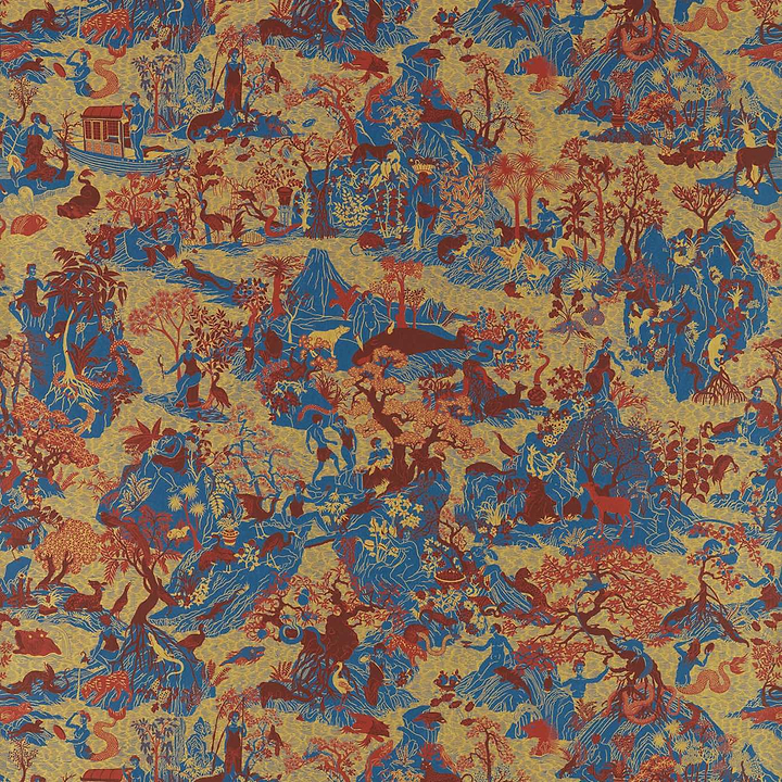 Avalons-Behang-Tapete-Zoffany-Como Blue-Meter (M1)-313021-Selected Wallpapers