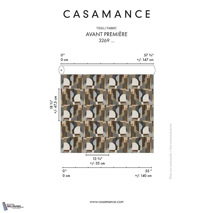 Avant Premiere stof-Fabric-Tapete-Casamance-Selected Wallpapers