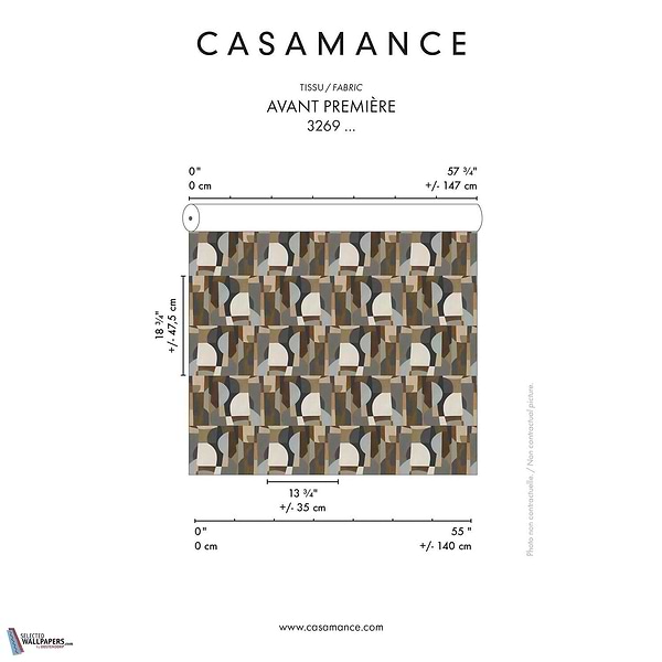 Avant Premiere stof-Fabric-Tapete-Casamance-Selected Wallpapers