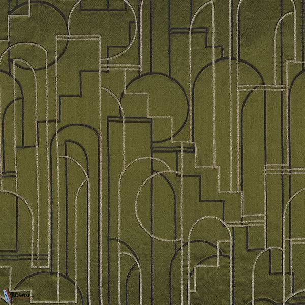 Bachaumont stof-Fabric-Tapete-Casamance-Olive-Meter (M1)-40260444-Selected Wallpapers