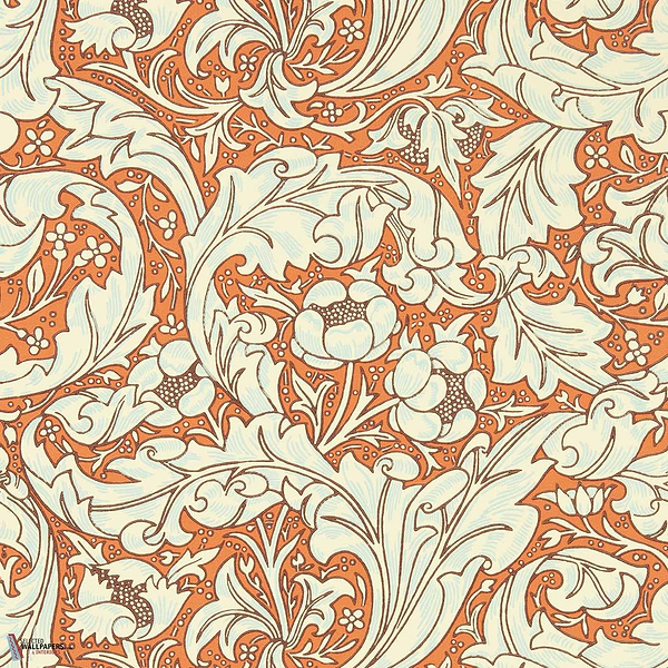 Bachelors Button-Behang-Tapete-Morris & Co-Burnt Orange-Rol-217097-Selected Wallpapers