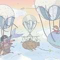 Balloon Rides-behang-Tapete-Coordonne-Dawn-Non Woven-9700031-Selected Wallpapers