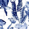 Bank of Fish-Behang-Tapete-Coordonne-Tiles-Rol-9500024-Selected Wallpapers