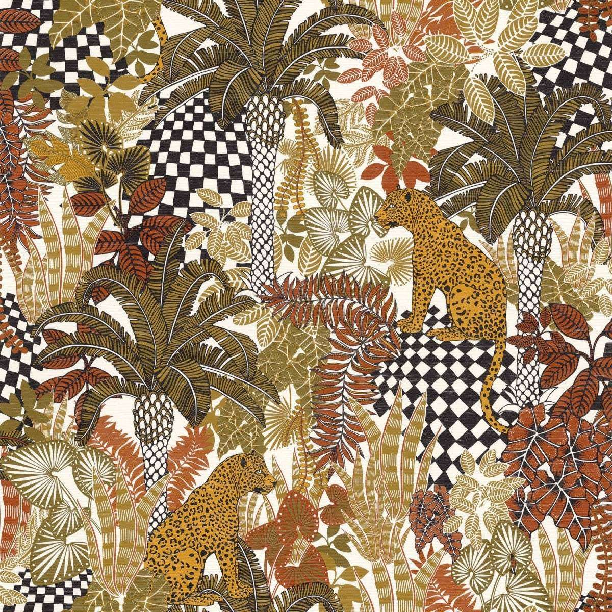Belize-Behang-Tapete-Casamance-Blanc/Kaki-Rol-75500100-Selected Wallpapers
