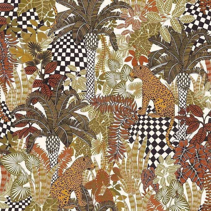 Belize-Behang-Tapete-Casamance-Blanc/Kaki-Rol-75500100-Selected Wallpapers