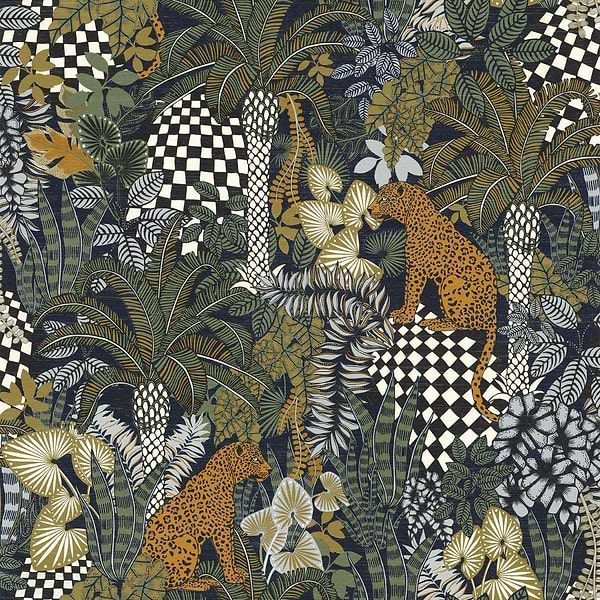 Belize-Behang-Tapete-Casamance-Encre/kaki-Rol-75500304-Selected Wallpapers