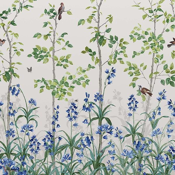 Bird & Bluebell-Tapete-Little Greene-Ceviche-Rolle-0263BICEVIC-Selected Wallpapers