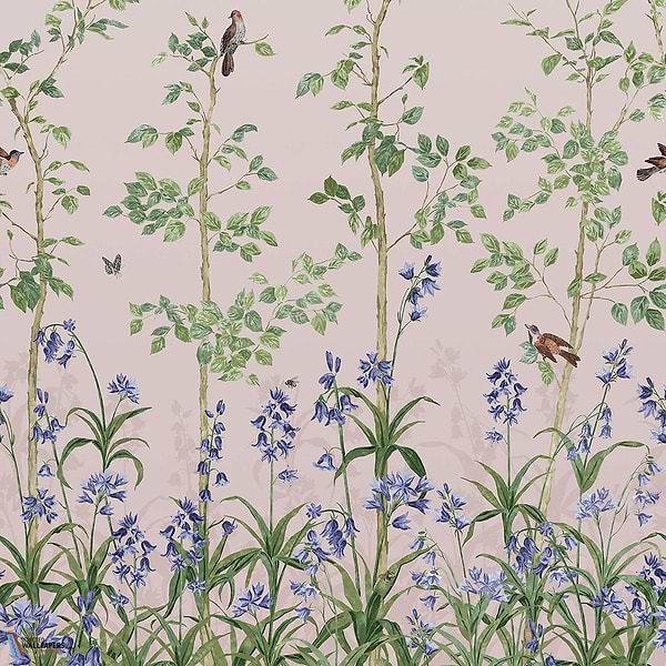 Bird & Bluebell-Tapete-Little Greene-China Clay-Rolle-0263BICHINA-Selected Wallpapers
