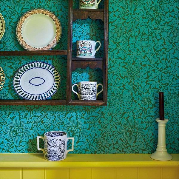 Bird and Anome-behang-Tapete-Morris & Co-Selected Wallpapers