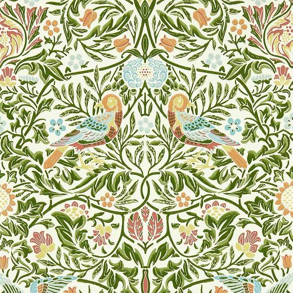 Bird-behang-Tapete-Morris & Co-Bough's Green-Rol-217192-Selected Wallpapers