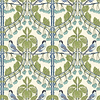 Birds & Cherries-Behang-Tapete-GP&J Baker-Green/Blue-Rol-BW45100.2-Selected Wallpapers
