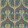 Birds & Cherries-Behang-Tapete-GP&J Baker-Indigo-Rol-BW45100.5-Selected Wallpapers