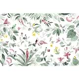 Birds Island-Behang-Tapete-Les Dominotiers-Selected Wallpapers