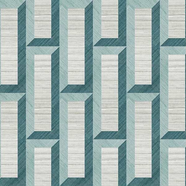 Biseau-Behang-Tapete-Arte-Turquoise Teal-Meter (M1)-72721-Selected Wallpapers