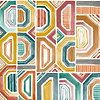 Bogolan-behang-Tapete-Casamance-Multicolore-Rol-75194090-Selected Wallpapers