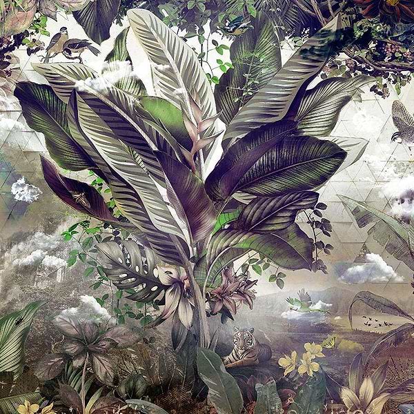 Bongo Congo-behang-Tapete-Muance-Paars-Vinyl-MU12083-Selected Wallpapers