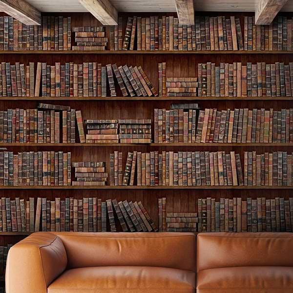 Book Shelves-behang-Tapete-Mind the Gap-Selected Wallpapers