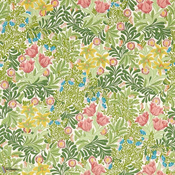 Bower-behang-Tapete-Morris & Co-Bough's Green/Rose-Rol-217205-Selected Wallpapers