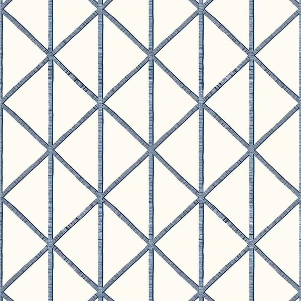 Box Kite-Behang-Tapete-Thibaut-Navy-Rol-T10139-Selected Wallpapers