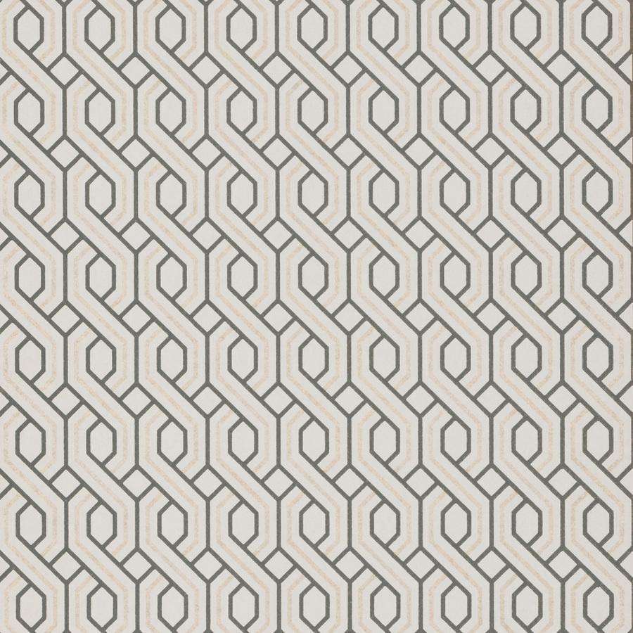 Boxwood Trellis-behang-Tapete-GP&J Baker-Charcoal/Bronze-Rol-BW45082.4-Selected Wallpapers