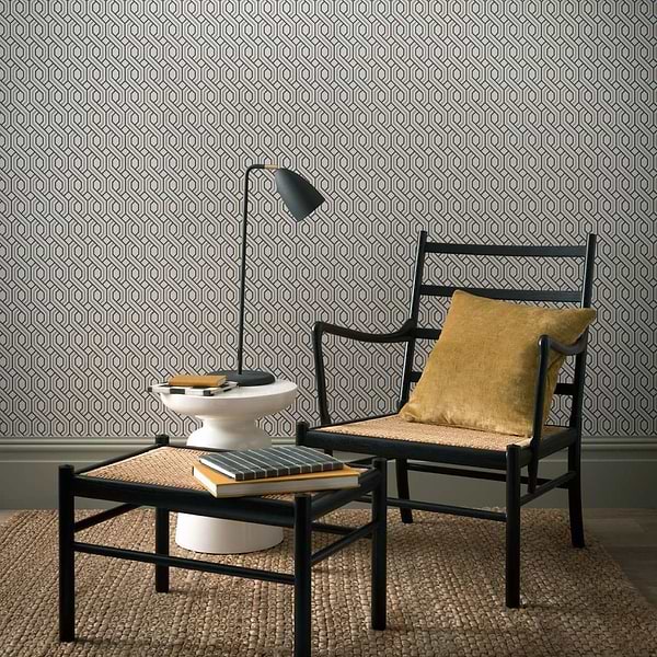 Boxwood Trellis-behang-Tapete-GP&J Baker-Selected Wallpapers