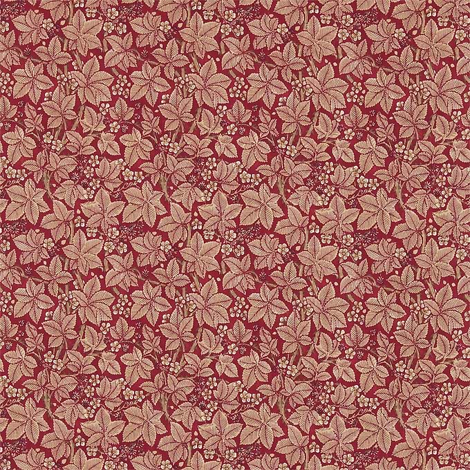 Bramble stof-Fabric-Tapete-Morris & Co-Wine/Thyme-Meter (M1)-224465-Selected Wallpapers
