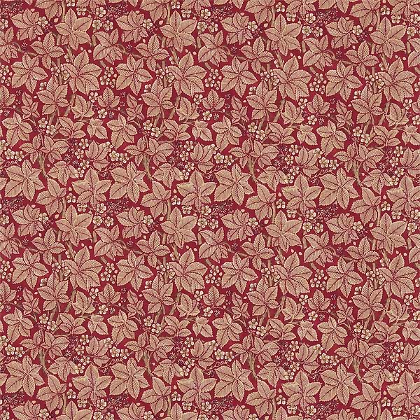Bramble stof-Fabric-Tapete-Morris & Co-Wine/Thyme-Meter (M1)-224465-Selected Wallpapers