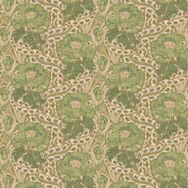 Brantwood-Behang-Tapete-GP&J Baker-Green-Rol-BW45105.3-Selected Wallpapers