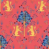 Brianda Fitz-James Stuart - Medieval Tapestry-Behang-Tapete-Coordonne-Deep Coral-Rol-8000013N-Selected Wallpapers