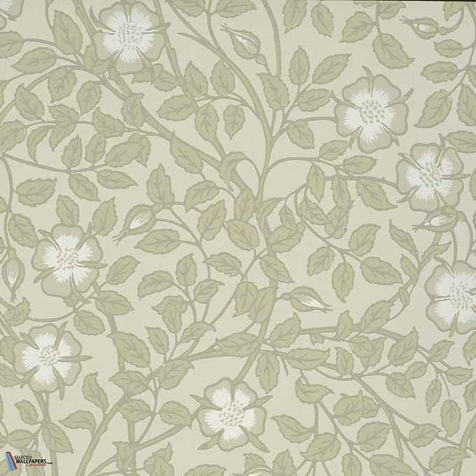 Briar Rose-behang-Tapete-Little Greene-Green Stone-Rol-0263BRGSTON-Selected Wallpapers