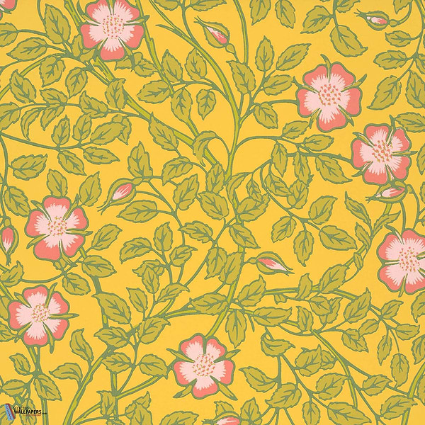 Briar Rose-behang-Little Greene-Indian Yellow-Rol-0263BRINDIA-Selected Wallpapers