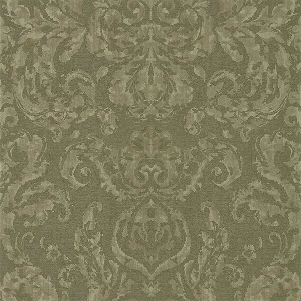 Brocatello-behang-Tapete-Zoffany-Olivine-Rol-312680-Selected Wallpapers