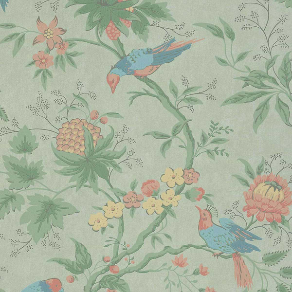 Brooke House-behang-Tapete-Little Greene-Silk-Rol-0291BGSILKZ-Selected Wallpapers