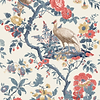 Broughton Rose-Behang-Tapete-GP&J Baker-Indigo/Red-Rol-BW45096.5-Selected Wallpapers