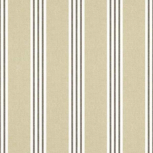 Canvas Stripe-Wallpaper-Thibaut-Black-Roll-T13358-Selected Wallpapers