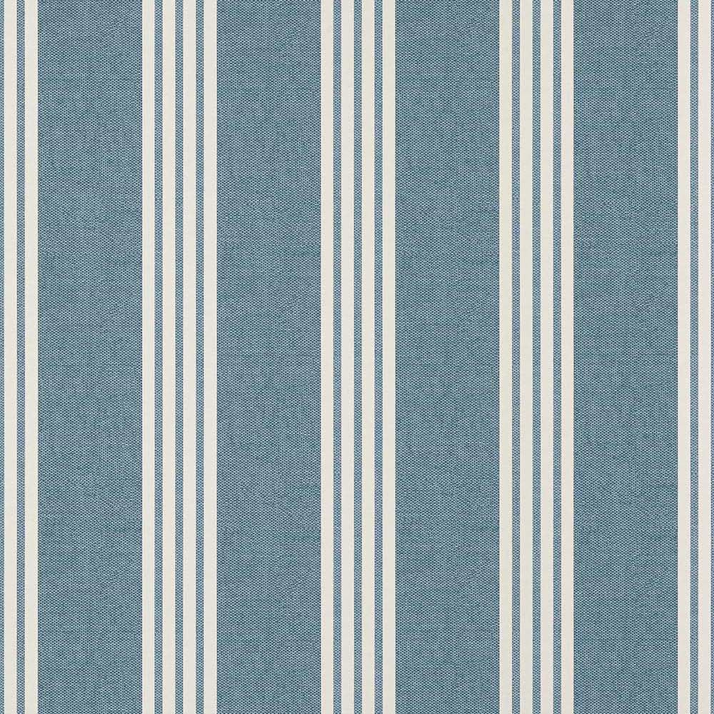 Canvas Stripe-Behang-Tapete-Thibaut-Navy-Rol-T13393-Selected Wallpapers