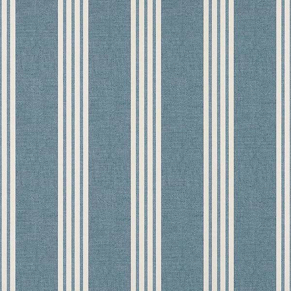 Canvas Stripe-Wallpaper-Thibaut-Navy-Roll-T13393-Selected Wallpapers