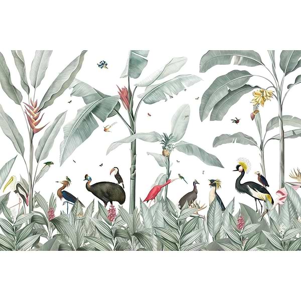 Casela Birds-Behang-Tapete-Les Dominotiers-Selected Wallpapers