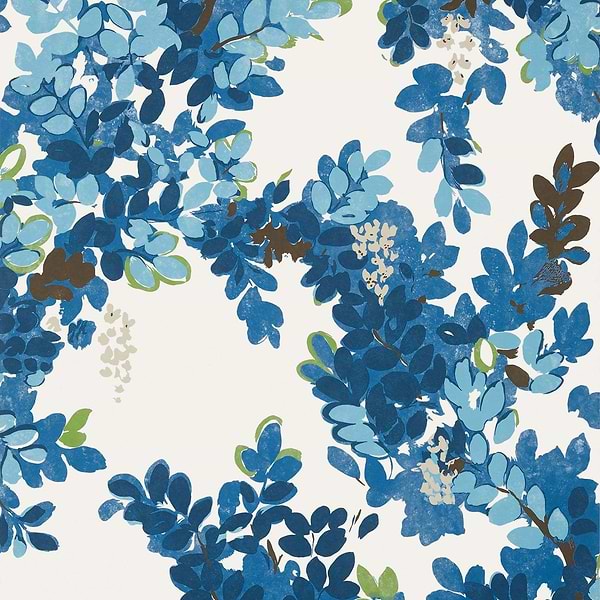 Central Park-Wallpaper-Thibaut-Blue and Green-Roll-T14330-Selected Wallpapers