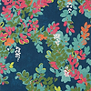 Central Park-Wallpaper-Thibaut-Navy and Pink-Roll-T14331-Selected Wallpapers