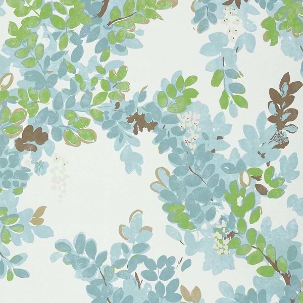 Central Park-Wallpaper-Thibaut-Spa Blue-Roll-T14335-Selected Wallpapers