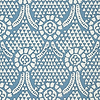 Chamomile-Behang-Tapete-Thibaut-Blue and White-Rol-T14314-Selected Wallpapers