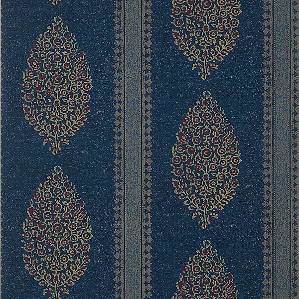 Chappana-Behang-Tapete-Thibaut-Navy and Red-Rol-T10238-Selected Wallpapers